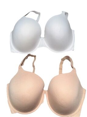 Fruit Of The Loom Set Of 2 Lightly Lined & Padded Underwire T-Shirt Bra 38DD